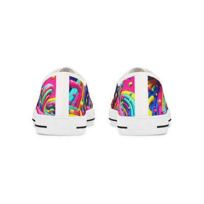 Shoes: Step Out With Sprinkles -Vibrant Men's Low Top Sneakers, Colorful Sneakers, Artistic Casual Shoes, Unique Streetwear, Fun Fashion Footwear