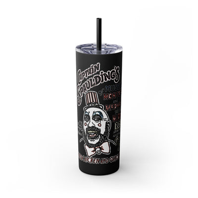 Tumbler: Mayhem and Monsters Skinny Tumbler | Personalized 20oz Insulated Drinkware | Great for Gifts, Parties, and Everyday Use
