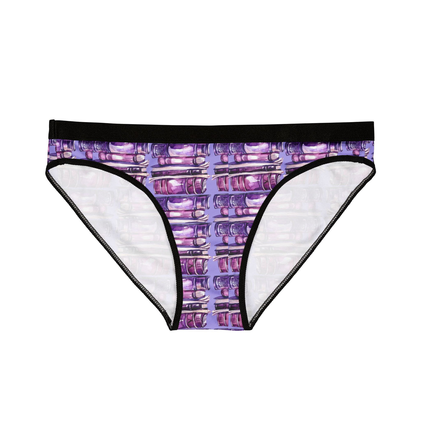 Ladies Underwear: Purple book stacks