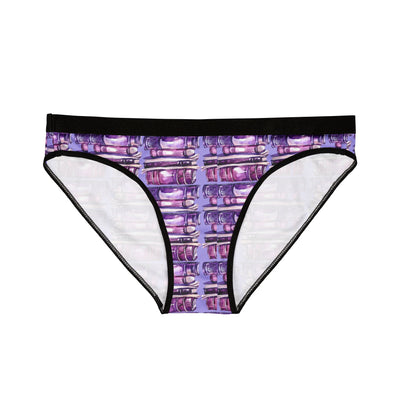 Ladies Underwear: Purple book stacks