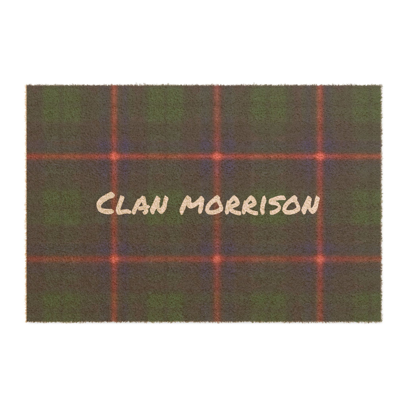 Personalized Clan Morrison Plaid Doormat - Cozy Home Decor for Scots Enthusiasts