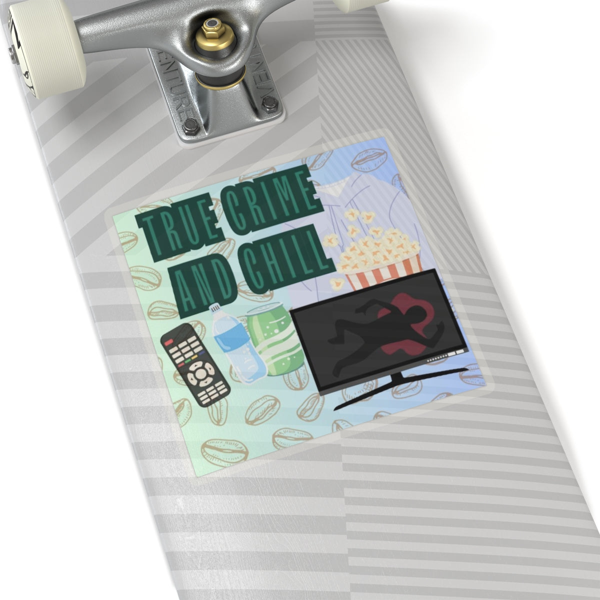 Kiss-Cut Sticker: True Crime and Chill