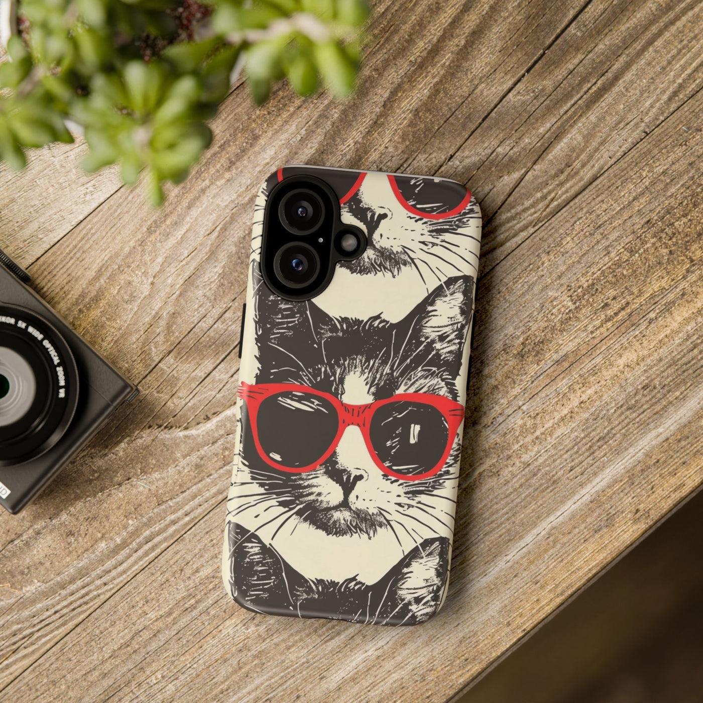 Phone Case: Sassy Cat Phone Case, Cute Cat Lovers Gift, Pet Lover Accessory, Fun Cat Phone Cover, Stylish Gadget Protection