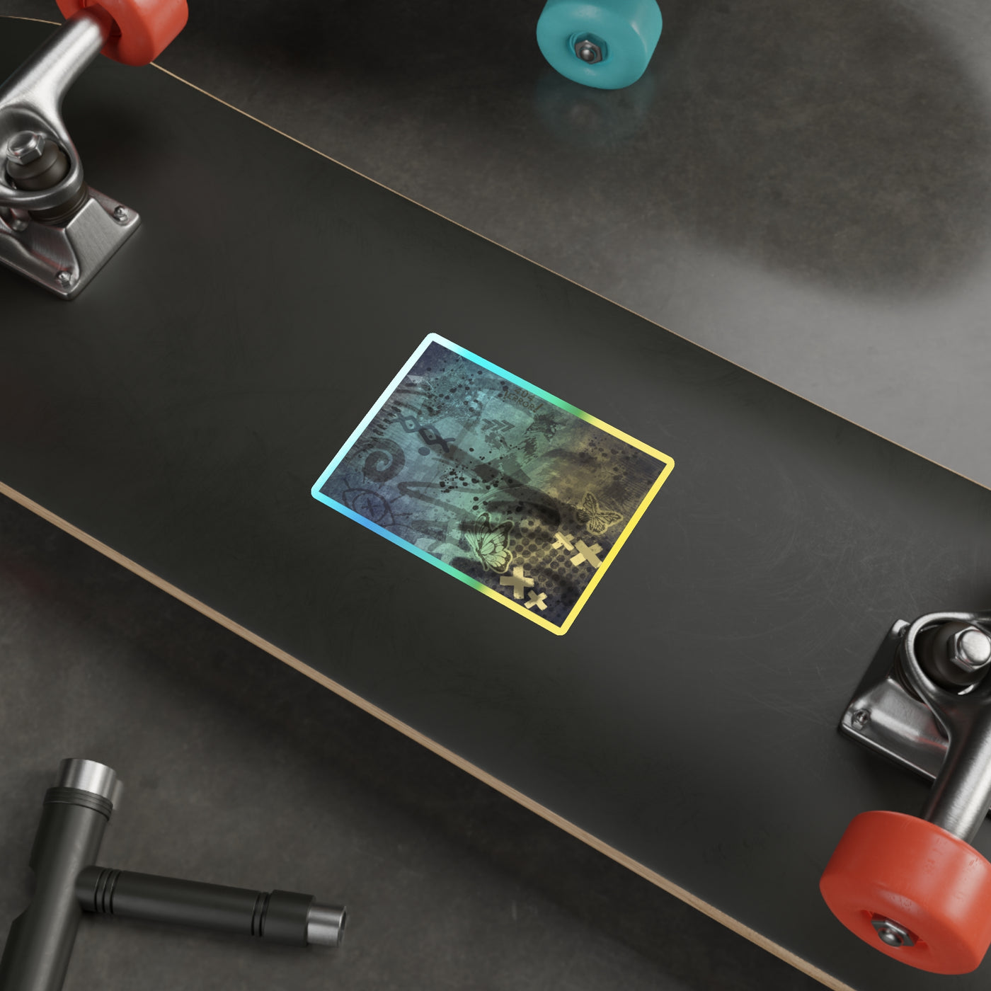 Die-Cut Stickers: For the Punks | Holographic Style