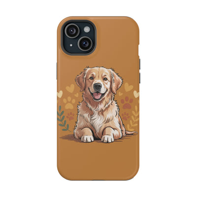 Dog Lover Magnetic Phone Case, Cute Pet Cases for iPhone, Dog-themed Phone Covers, Golden Retriever Case, Gifts for Dog Owners