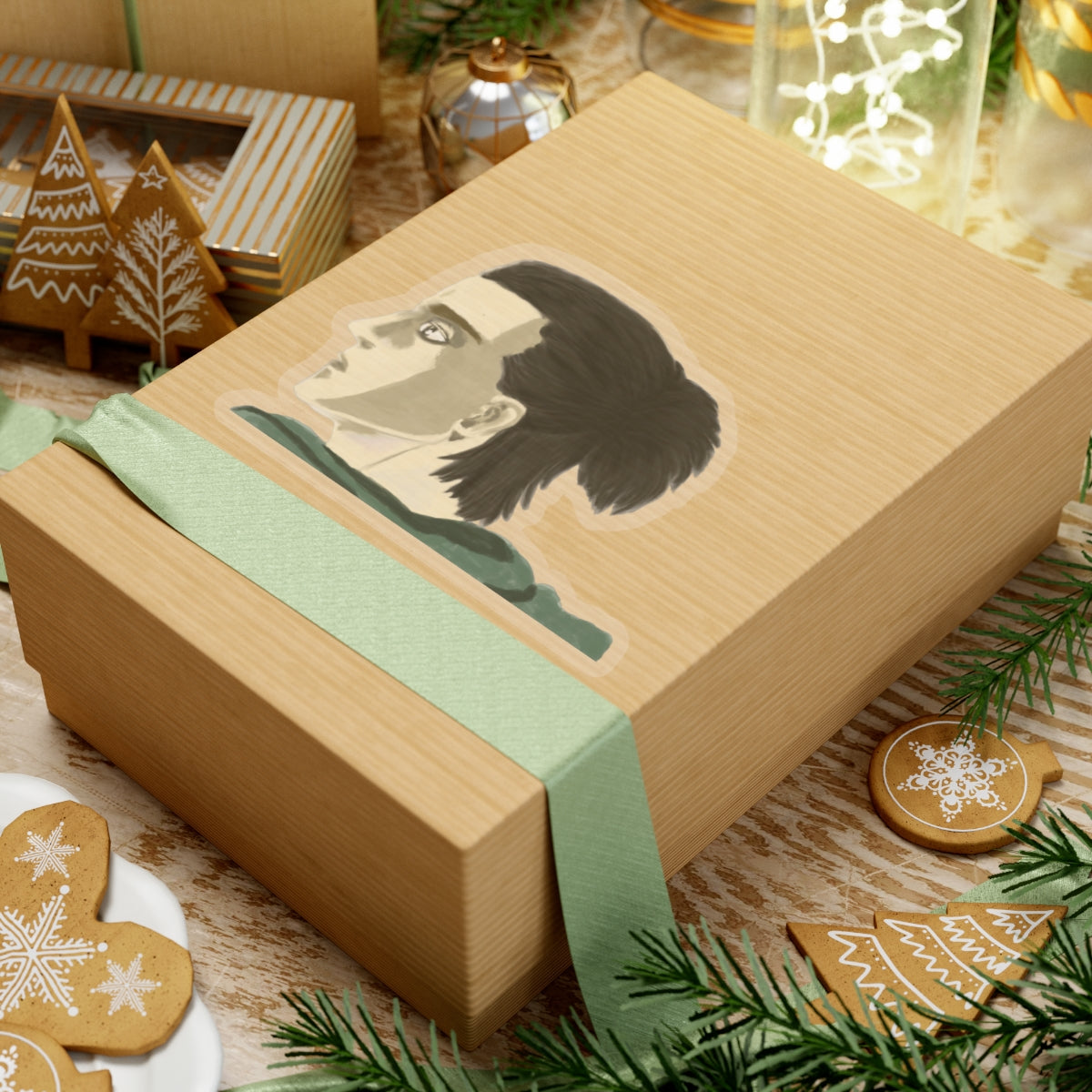 Kiss-Cut Stickers: Under the Tree.