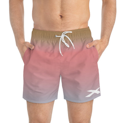 Swim Trunks: Understated Doc Reindeer Vibe Swimtrunks - Trendy Summer Swimwear, Men's Swim Shorts, Vacation Essentials, Pool Party Gear, Water Sports Attire
