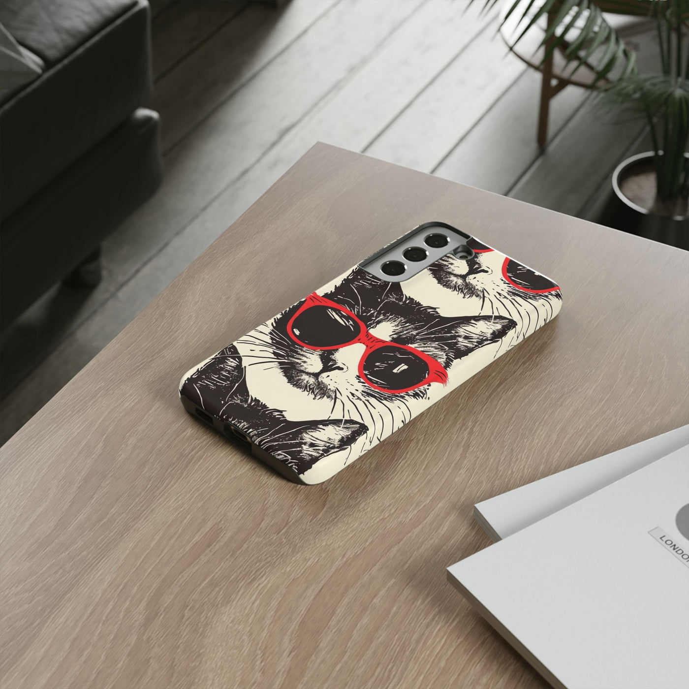 Phone Case: Sassy Cat Phone Case, Cute Cat Lovers Gift, Pet Lover Accessory, Fun Cat Phone Cover, Stylish Gadget Protection