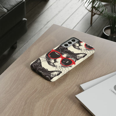 Phone Case: Sassy Cat Phone Case, Cute Cat Lovers Gift, Pet Lover Accessory, Fun Cat Phone Cover, Stylish Gadget Protection