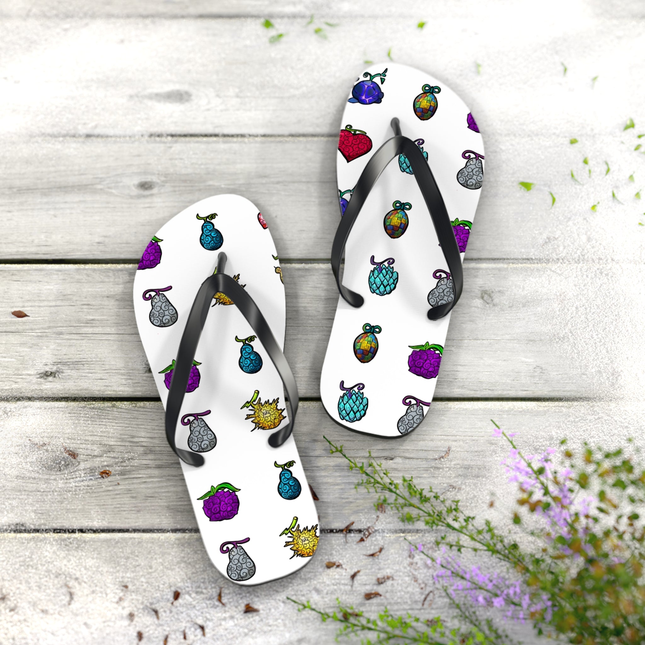 Flip Flops: Colorful Summer Flip Flops with Fun Patterns, Beach Footwear, Vacation Sandals, Gift for Summer Lovers, Poolside Essentials