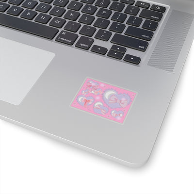 Sticker: Y2K hearts and Bows | Kiss-Cut