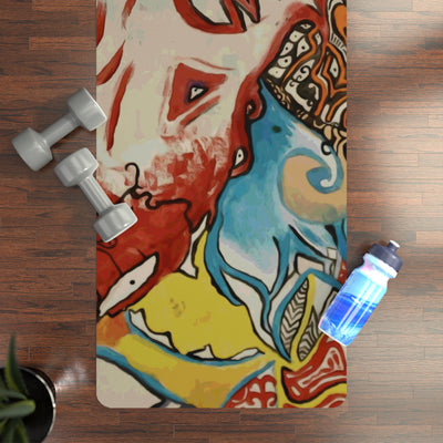 Rubber Yoga Mat: Ugly Dragon Chomps