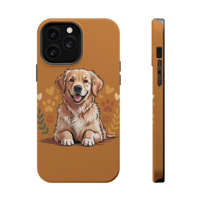 Dog Lover Magnetic Phone Case, Cute Pet Cases for iPhone, Dog-themed Phone Covers, Golden Retriever Case, Gifts for Dog Owners