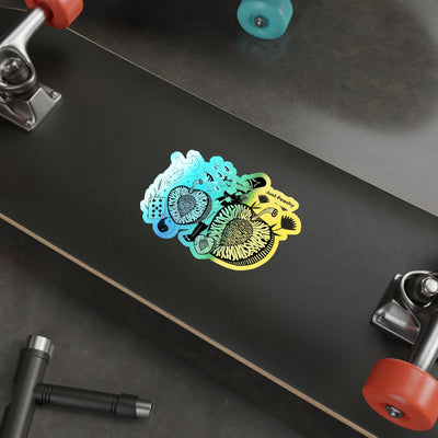Die-Cut Stickers: Just Peachy | Holographic