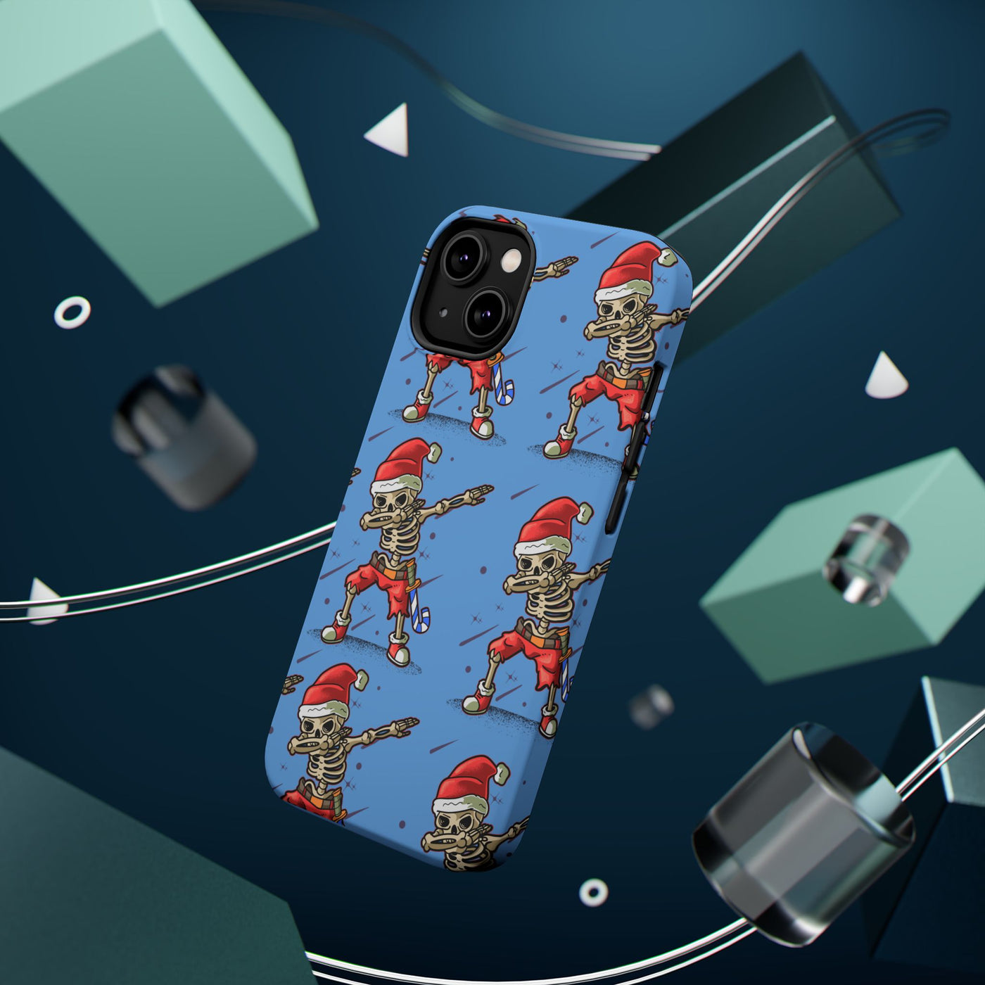 Santa Skelly Celly Phone Case | Durable & MagSafe Compatible