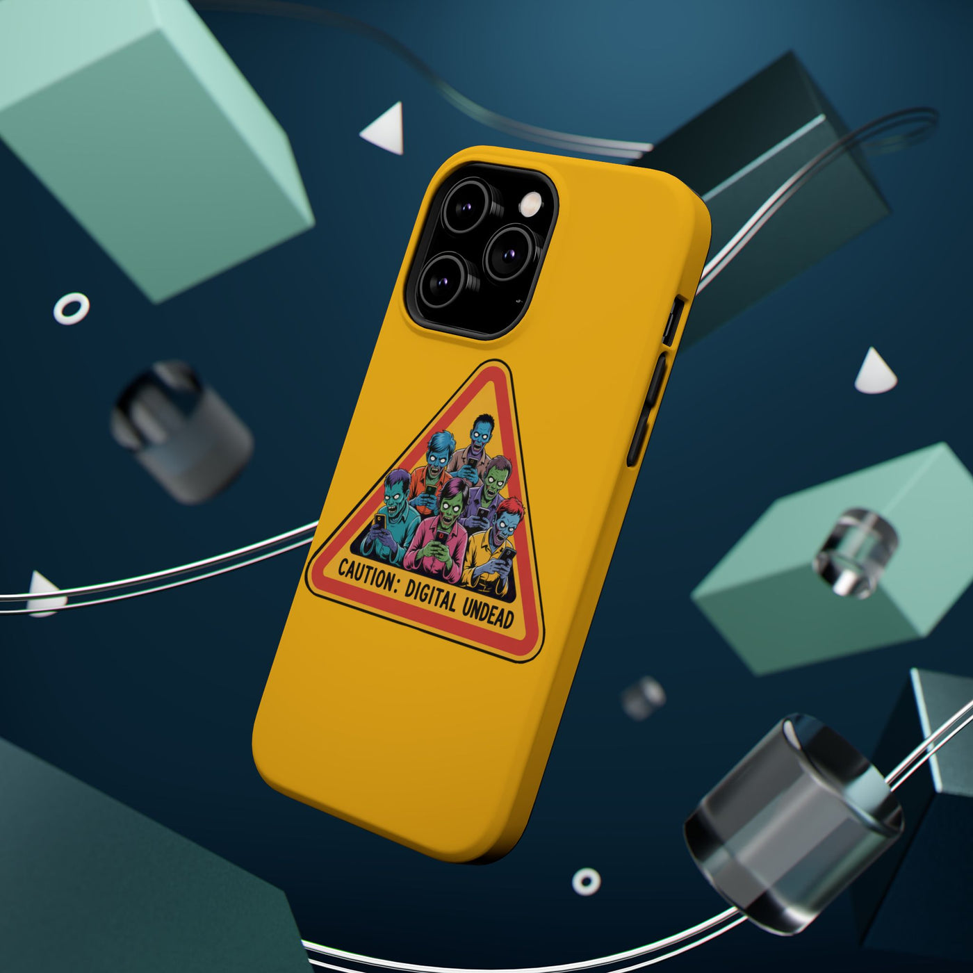 Phone Case: Zombie-Themed Tough Case for iPhone, Caution Digital Undead Phone Cover, Phone Accessory for Halloween, Unique Gift Idea, Trendy Phone [...]