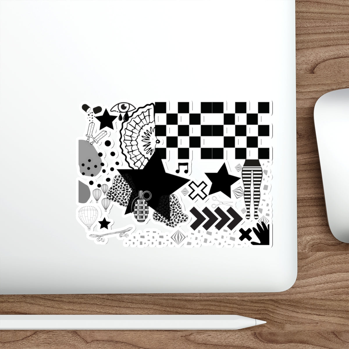 Die-Cut Stickers: Calm Like A Bomb Design