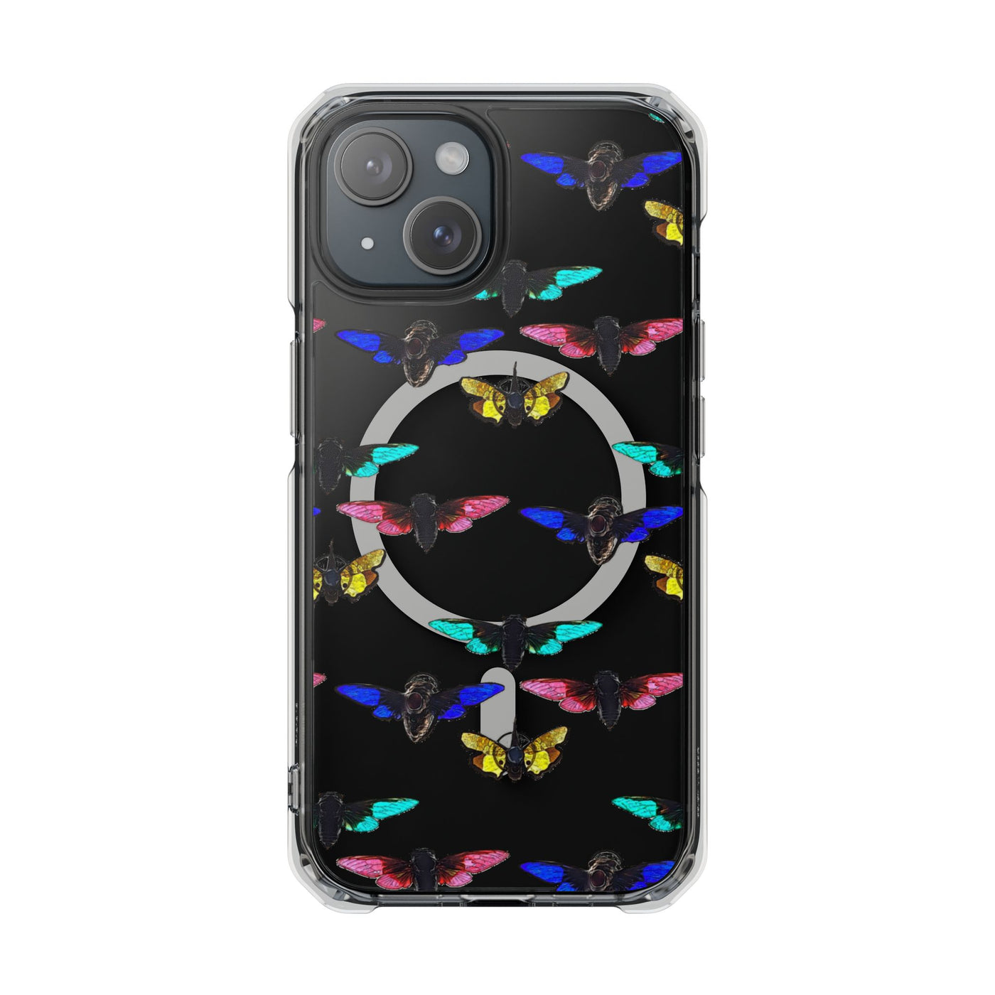 Phone Case: Magnetic Glow Moth Clear Impact Iphone Case