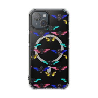 Phone Case: Magnetic Glow Moth Clear Impact Iphone Case