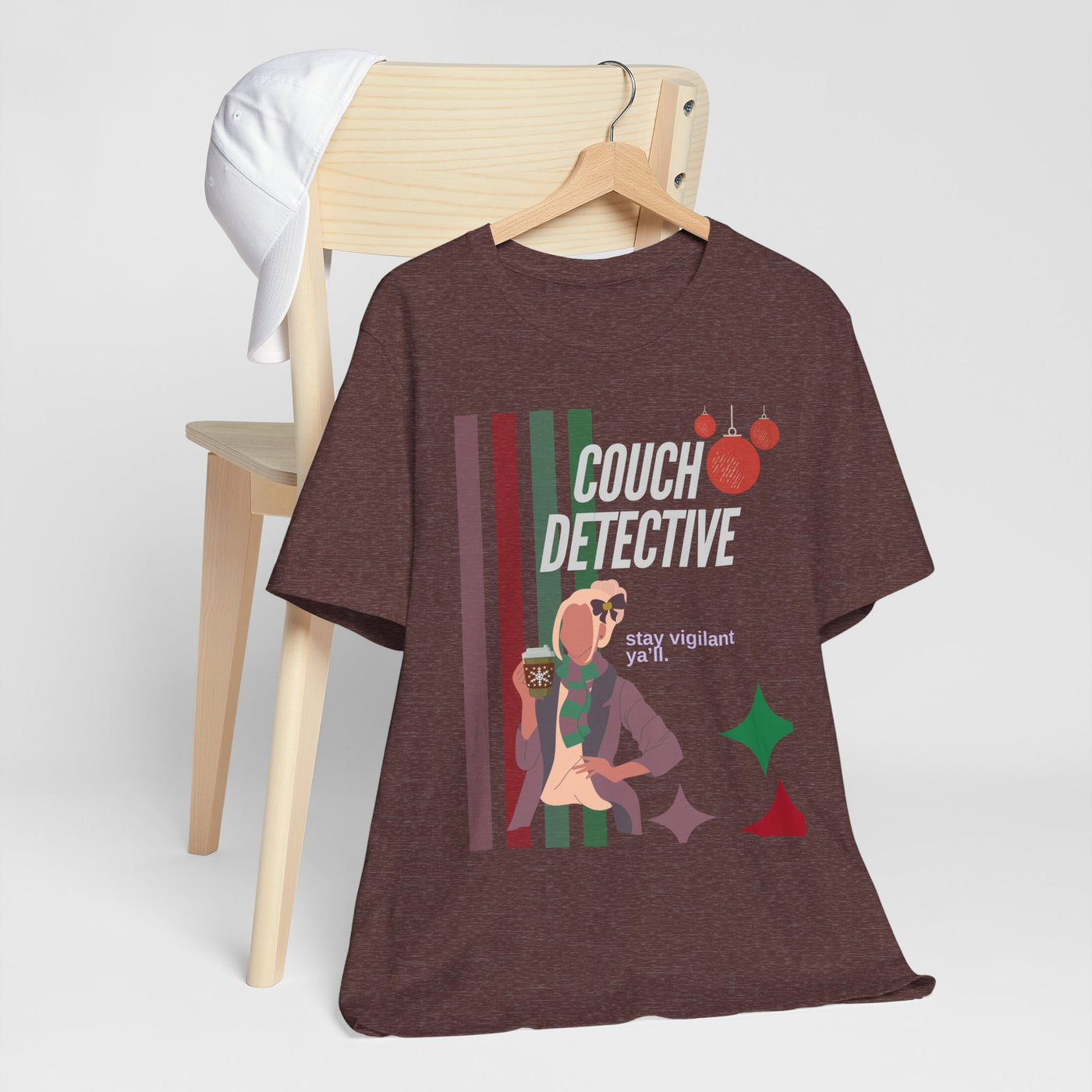 T-shirt: Couch Detective | Stay Vigilant | Holiday Edition