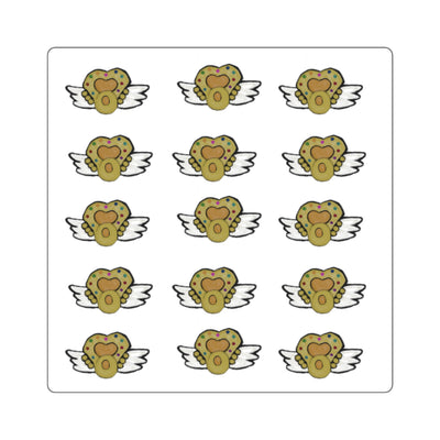 Sticker: Golden Sailor Moon inspired Brooch with Wings | Square