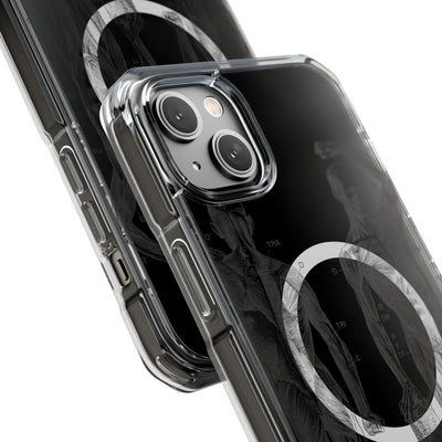 Phone Case:  Subtle Antique Skeletons Magnetic Clear Impact Case for iPhone
