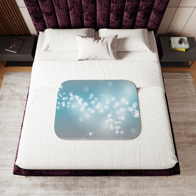 Blanket: New Year Blue Design | Sherpa