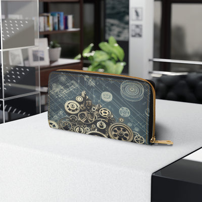 Wallet: Steampunk Gears | Zipper Wallet