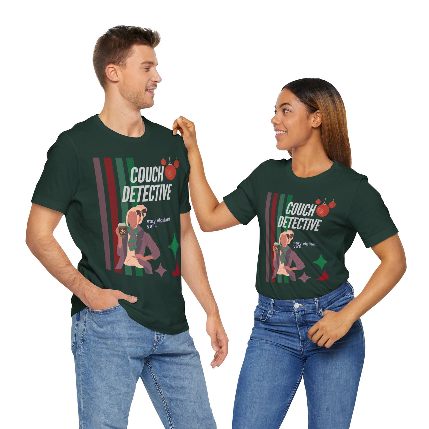 T-shirt: Couch Detective | Stay Vigilant | Holiday Edition