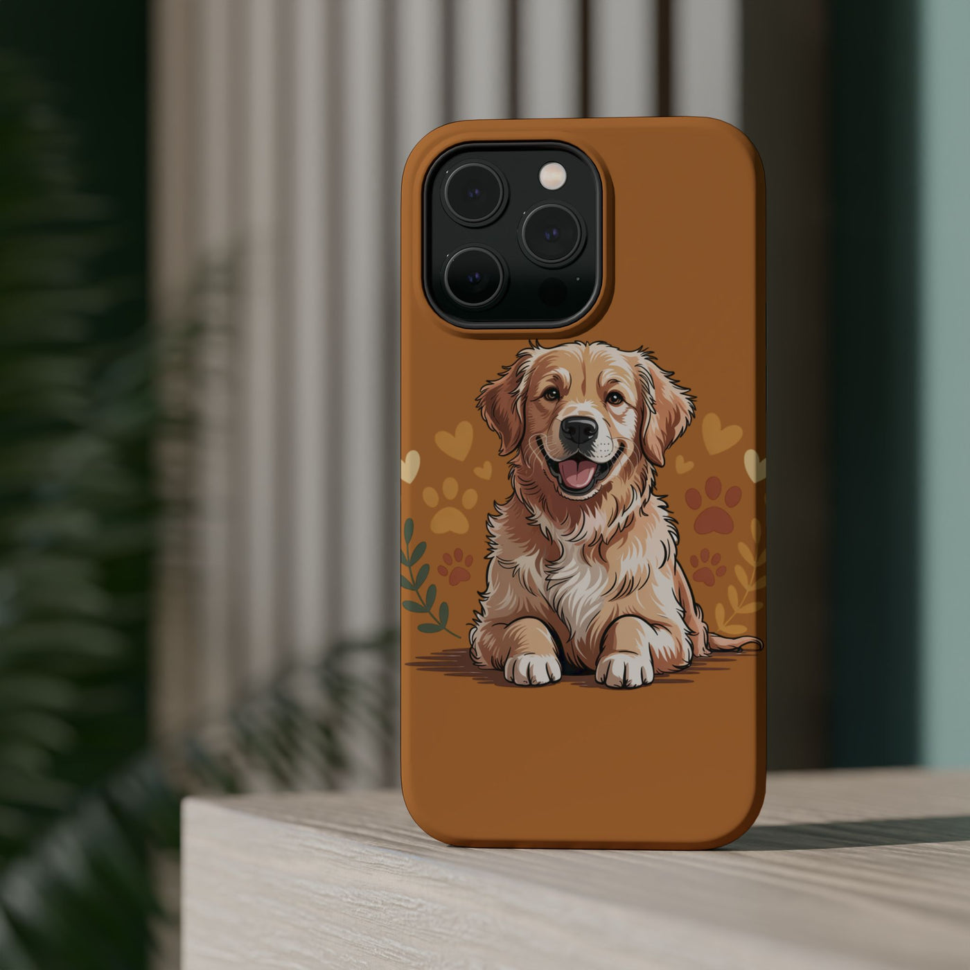 Dog Lover Magnetic Phone Case, Cute Pet Cases for iPhone, Dog-themed Phone Covers, Golden Retriever Case, Gifts for Dog Owners
