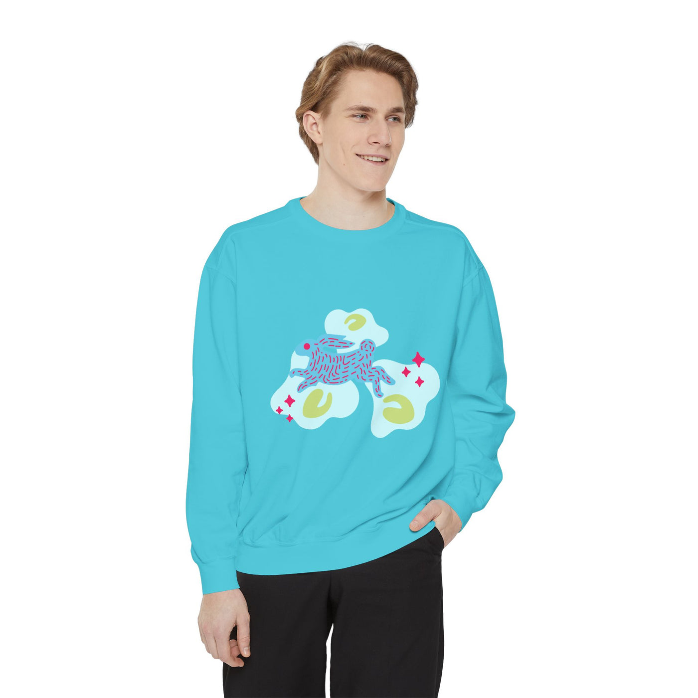 Men's Sweatshirt: Rabbit Run Pull Over