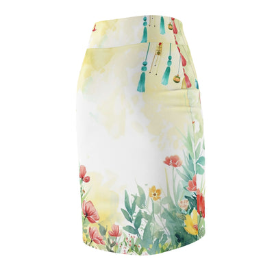 Skirt: Summer Garden Pencil Skirt