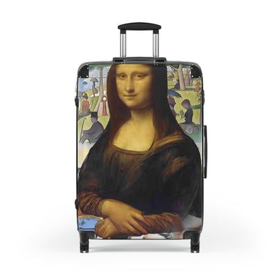 Suitcase: Designer Luggage Limited Edition Artistic Mona Lisa Collage