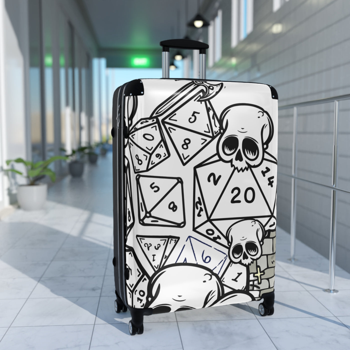 Luggage:  Skull DND Gaming Suitcase