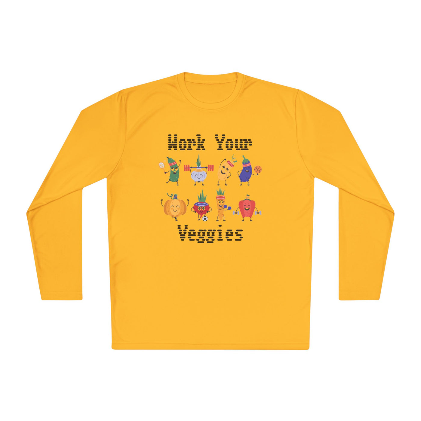 T-Shirt: Work Your Veggies - Lightweight Long Sleeve Tee