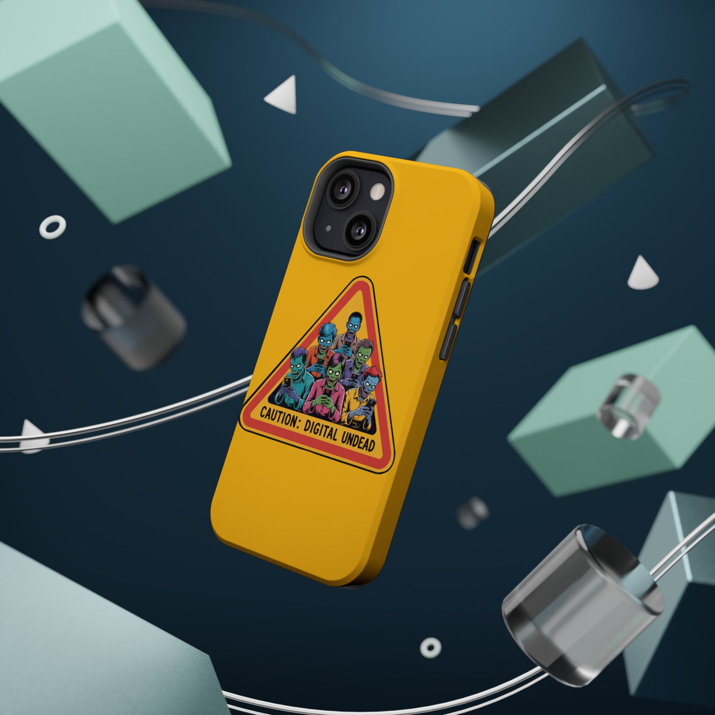 Phone Case: Zombie-Themed Tough Case for iPhone, Caution Digital Undead Phone Cover, Phone Accessory for Halloween, Unique Gift Idea, Trendy Phone [...]