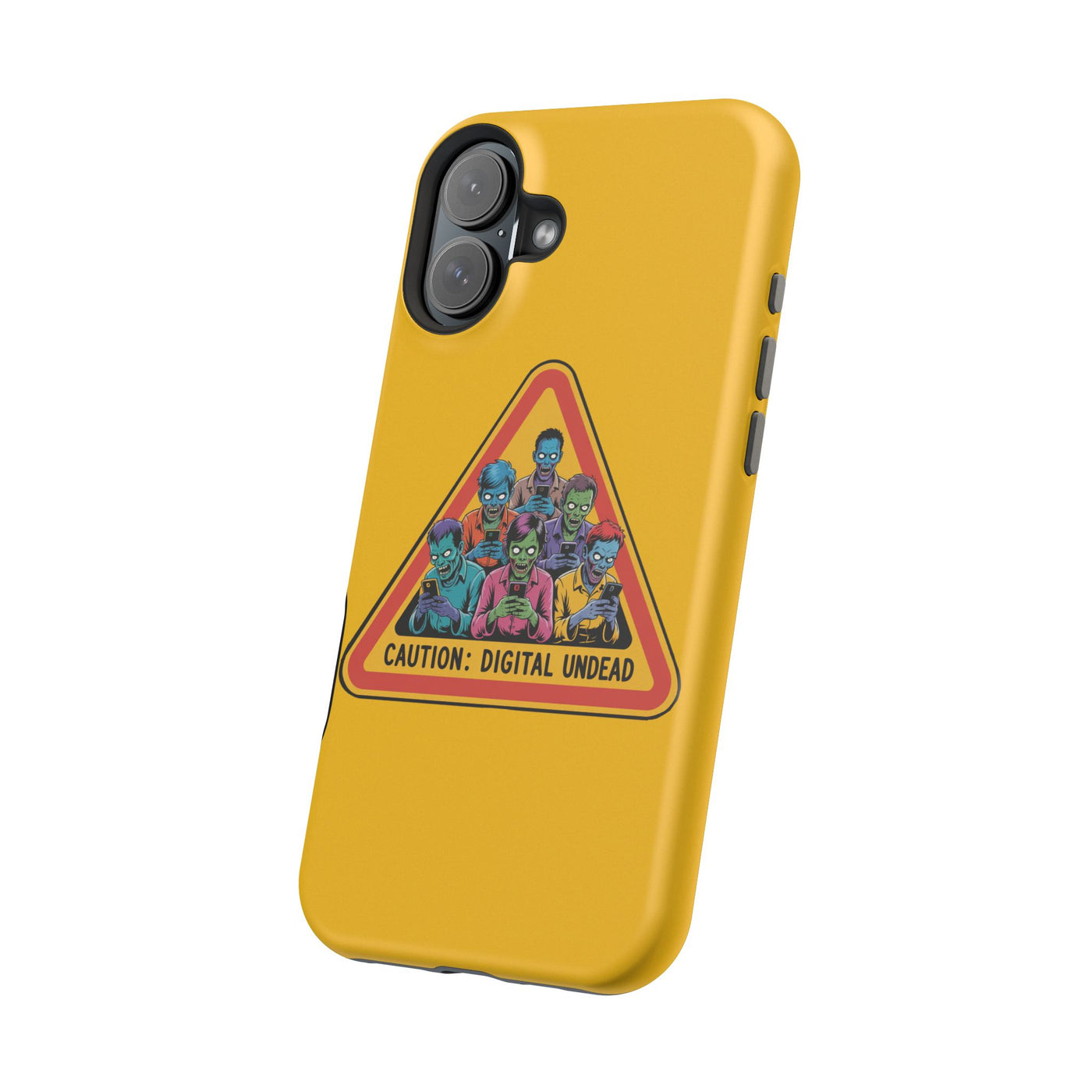 Phone Case: Zombie-Themed Tough Case for iPhone, Caution Digital Undead Phone Cover, Phone Accessory for Halloween, Unique Gift Idea, Trendy Phone [...]
