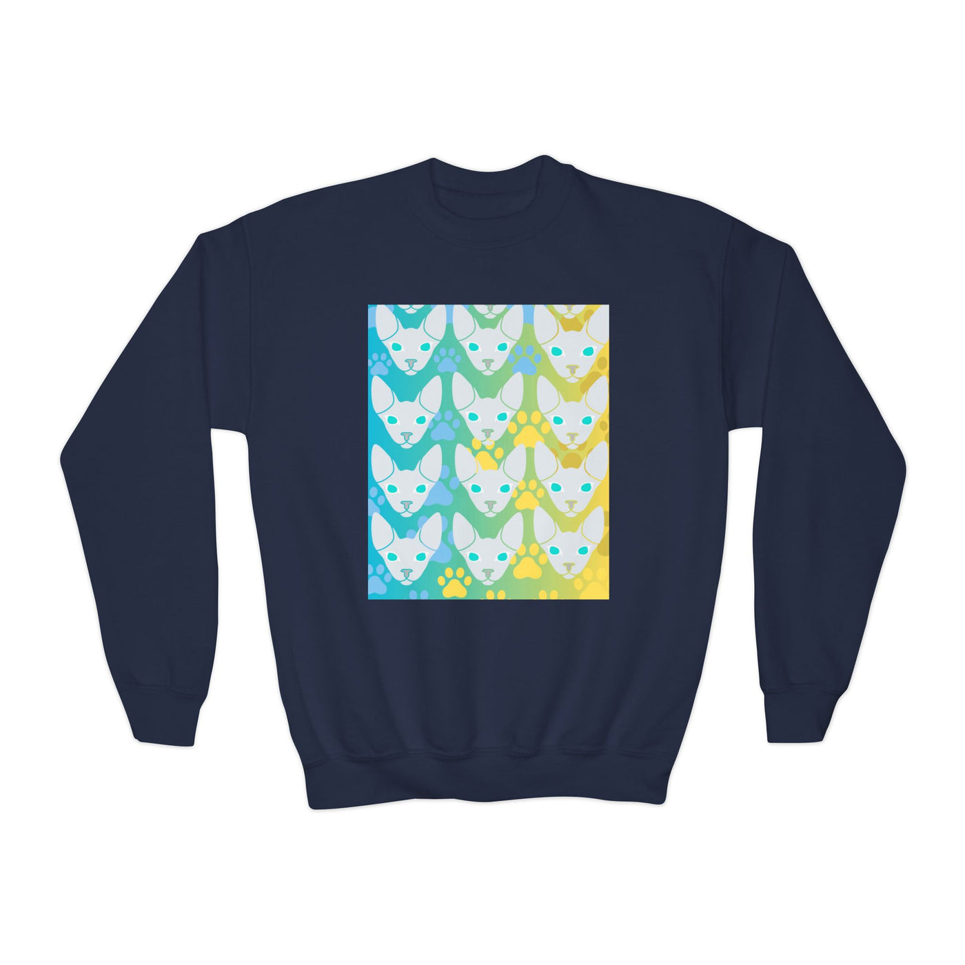 Sweatshirt: Hairless Kitty Design Crewneck