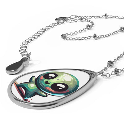 Necklace: Aliens Need Hugs Too - Whimsical Sci-Fi Jewelry