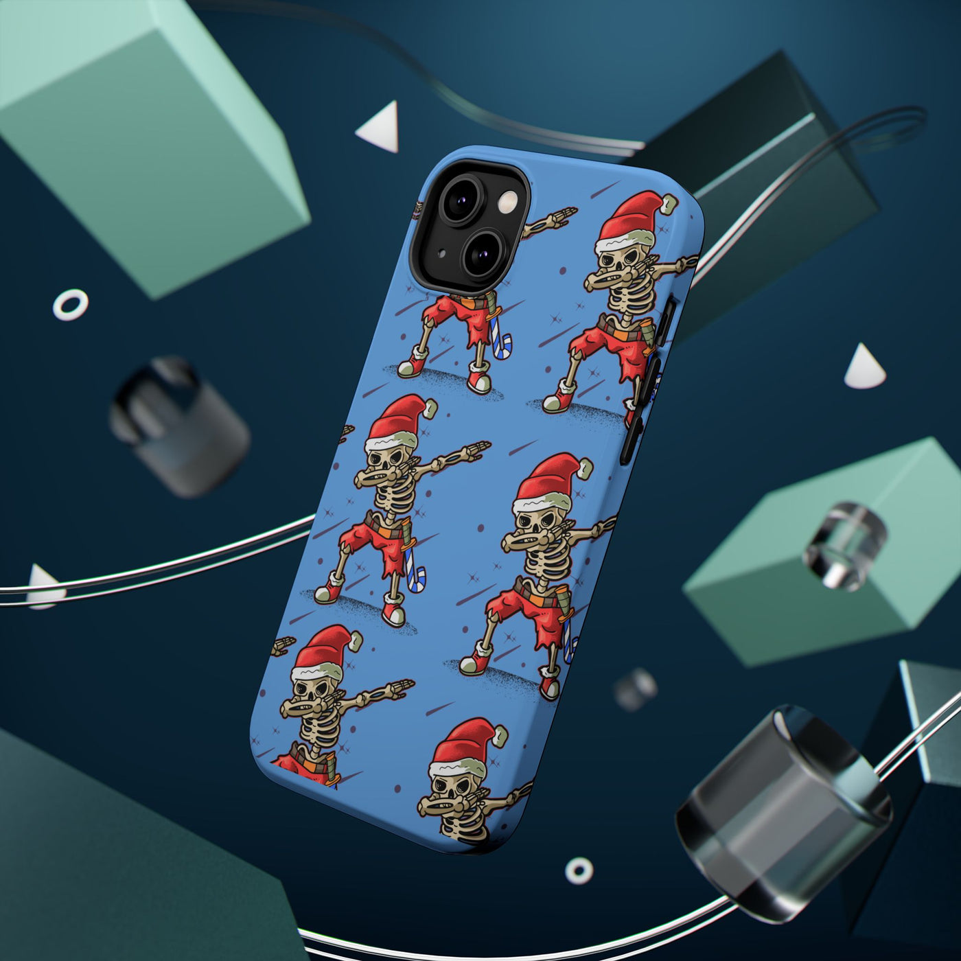 Santa Skelly Celly Phone Case | Durable & MagSafe Compatible