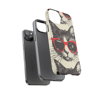 Phone Case: Sassy Cat Phone Case, Cute Cat Lovers Gift, Pet Lover Accessory, Fun Cat Phone Cover, Stylish Gadget Protection