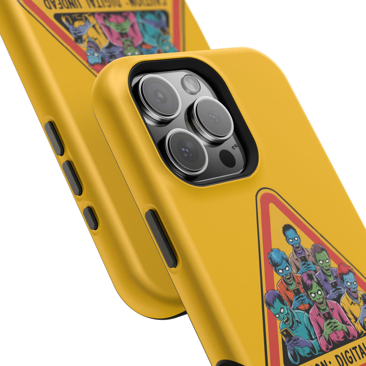 Phone Case: Zombie-Themed Tough Case for iPhone, Caution Digital Undead Phone Cover, Phone Accessory for Halloween, Unique Gift Idea, Trendy Phone [...]
