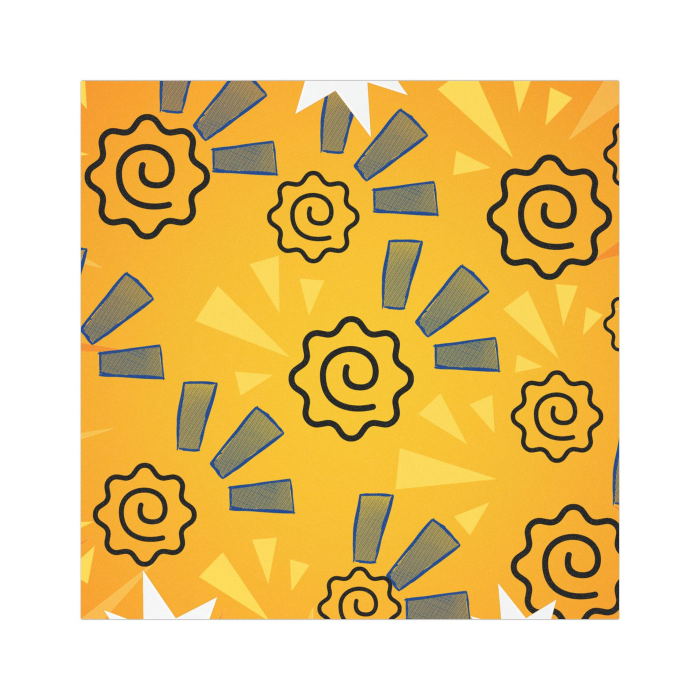 Car Magnet: Naruto Inspired Yellow and Blue Design