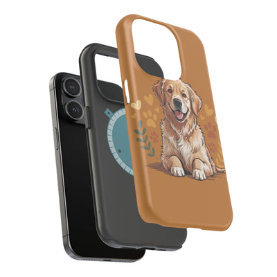 Dog Lover Magnetic Phone Case, Cute Pet Cases for iPhone, Dog-themed Phone Covers, Golden Retriever Case, Gifts for Dog Owners