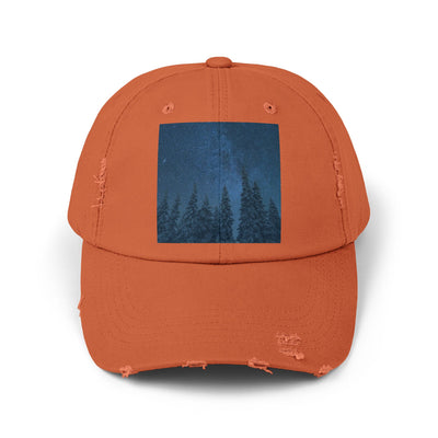Cap: Night Sky Forest Design | Distressed