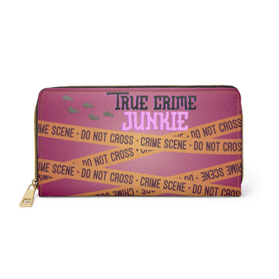 Wallet: True Crime Junkie Zipper Wallet | Perfect For True Crime Lovers & Investigators