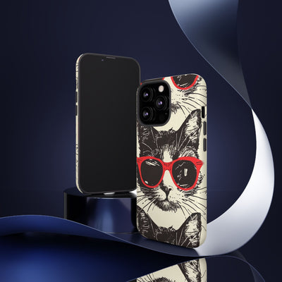 Phone Case: Sassy Cat Phone Case, Cute Cat Lovers Gift, Pet Lover Accessory, Fun Cat Phone Cover, Stylish Gadget Protection
