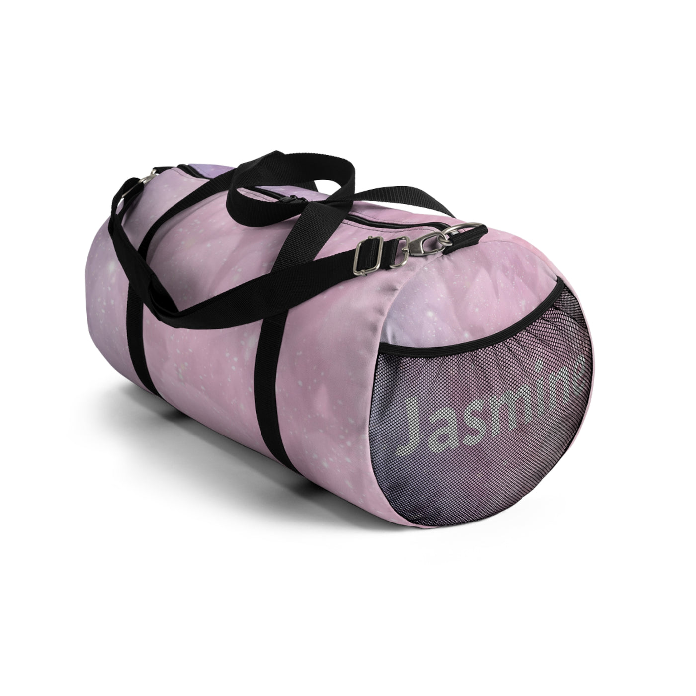 Duffel Bag: Pink Crystal Cluster Customizable Gym Bag