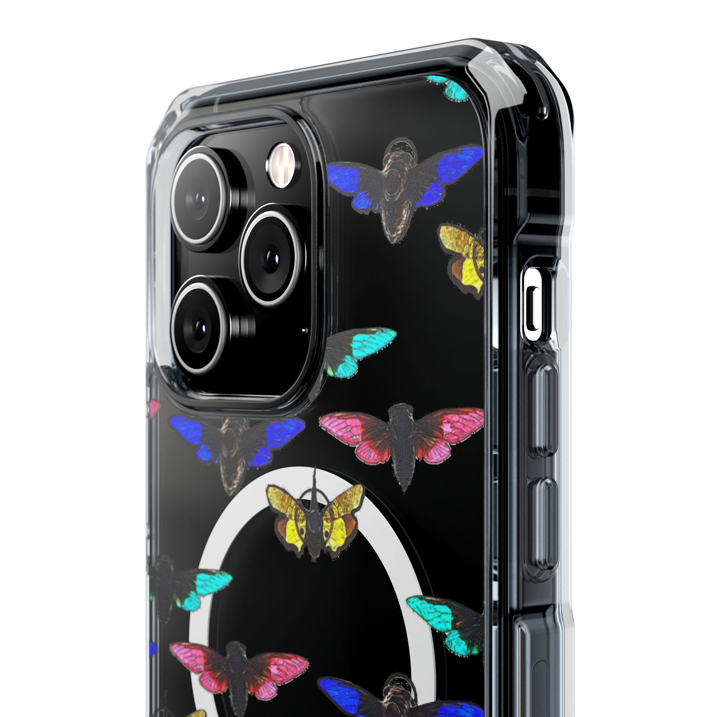 Phone Case: Magnetic Glow Moth Clear Impact Iphone Case