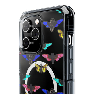 Phone Case: Magnetic Glow Moth Clear Impact Iphone Case